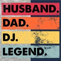 Husband Dad DJ Legend Funny DJ Disc Jockey Music Player Kids Colorblock Raglan Jersey thumb 2