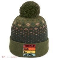 Husband Dad DJ Legend Funny DJ Disc Jockey Music Player The Baniff Cuffed Pom Beanie thumb 0