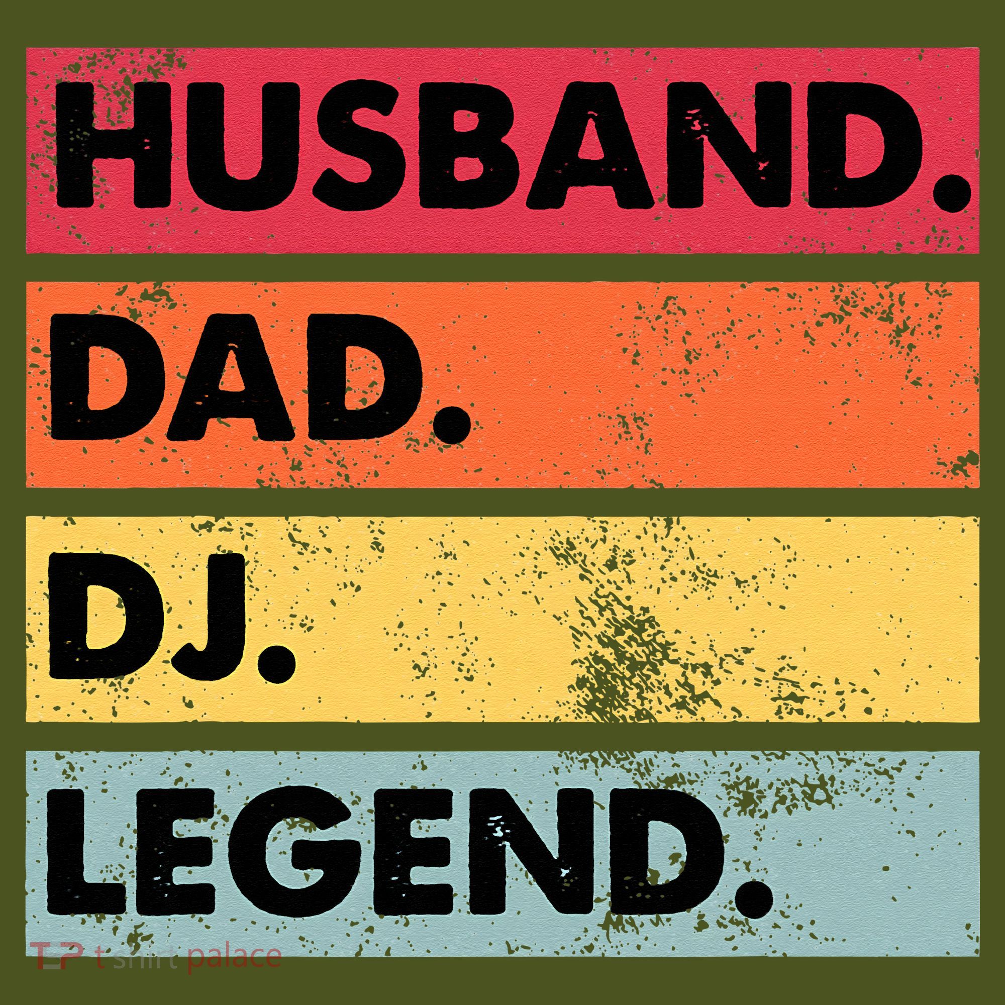 Husband Dad DJ Legend Funny DJ Disc Jockey Music Player The Baniff Cuffed Pom Beanie