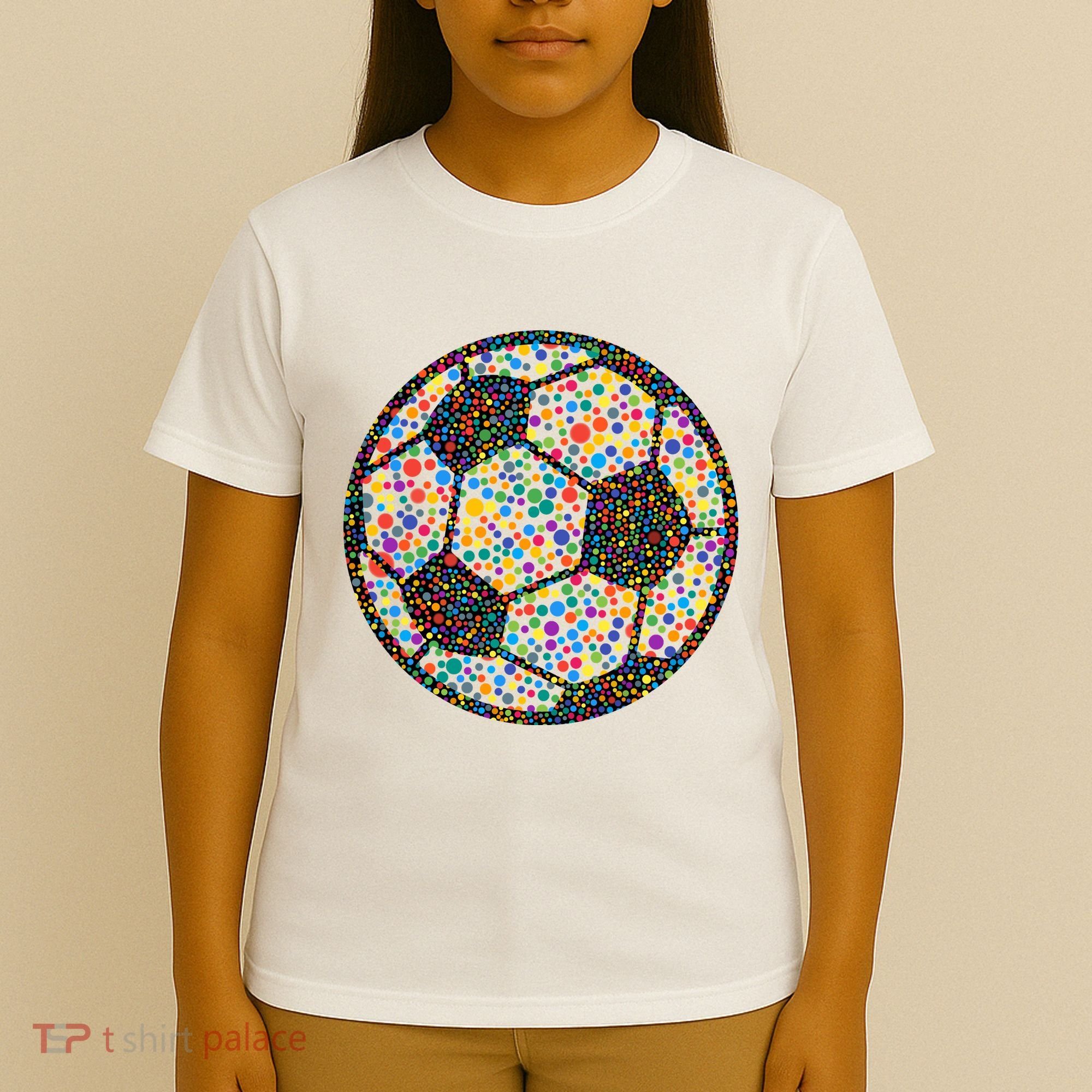 Happy Dot Day International Dot Day Polka Dot Soccer Futbol Ball T-Shirt