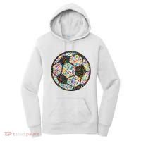Happy Dot Day International Dot Day Polka Dot Soccer Futbol Ball Women's Hoodie thumb 0