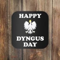 Happy Dyngus Day Polska Polish White Eagle Coaster thumb 0