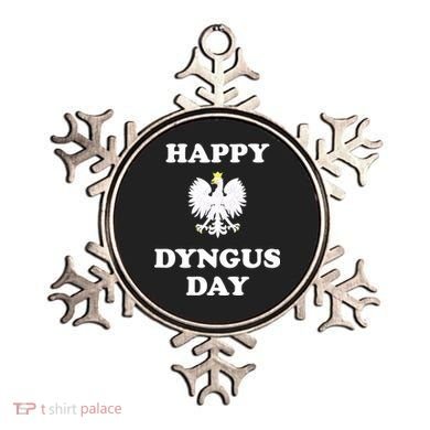Happy Dyngus Day Polska Polish White Eagle Ornament