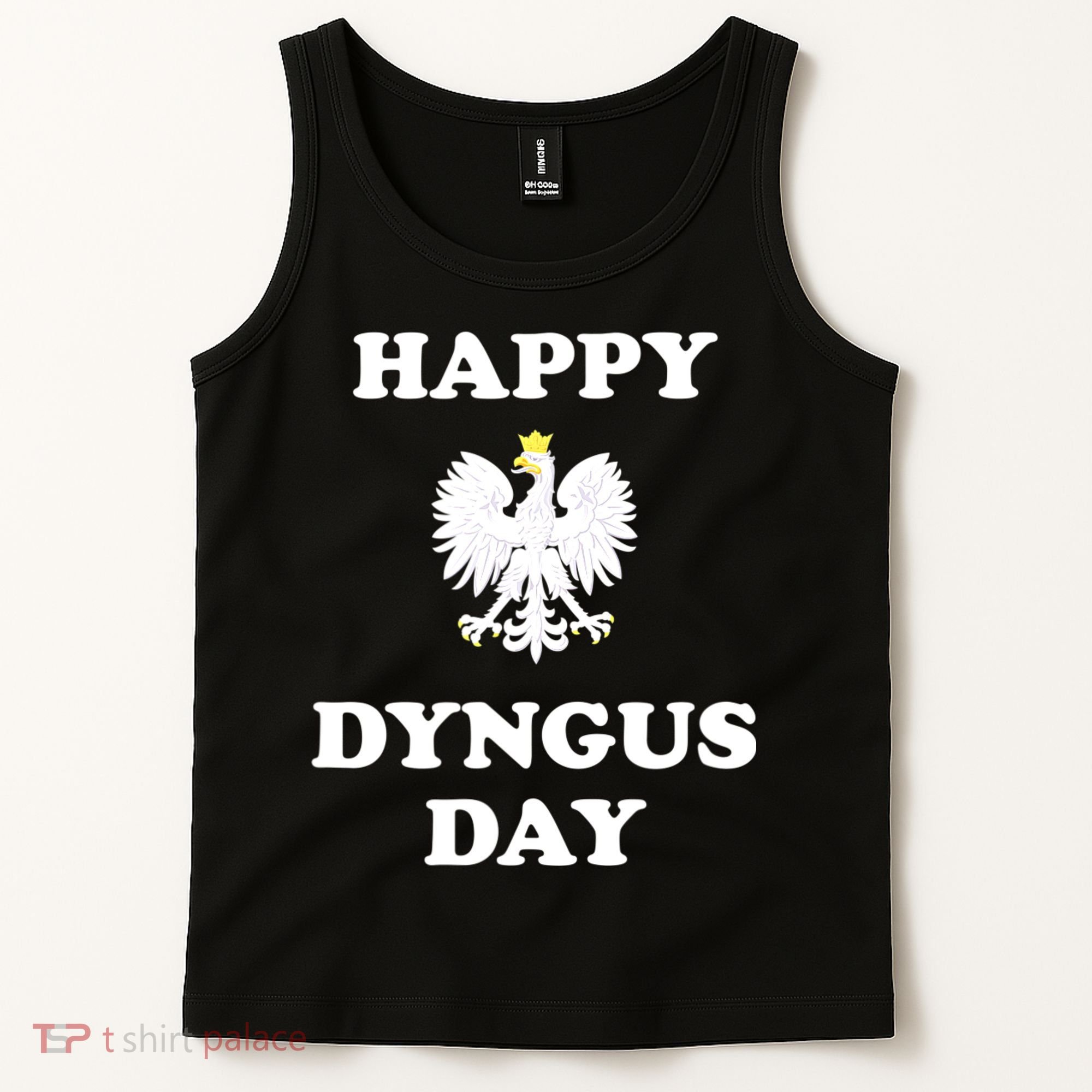Happy Dyngus Day Polska Polish White Eagle Tank Top