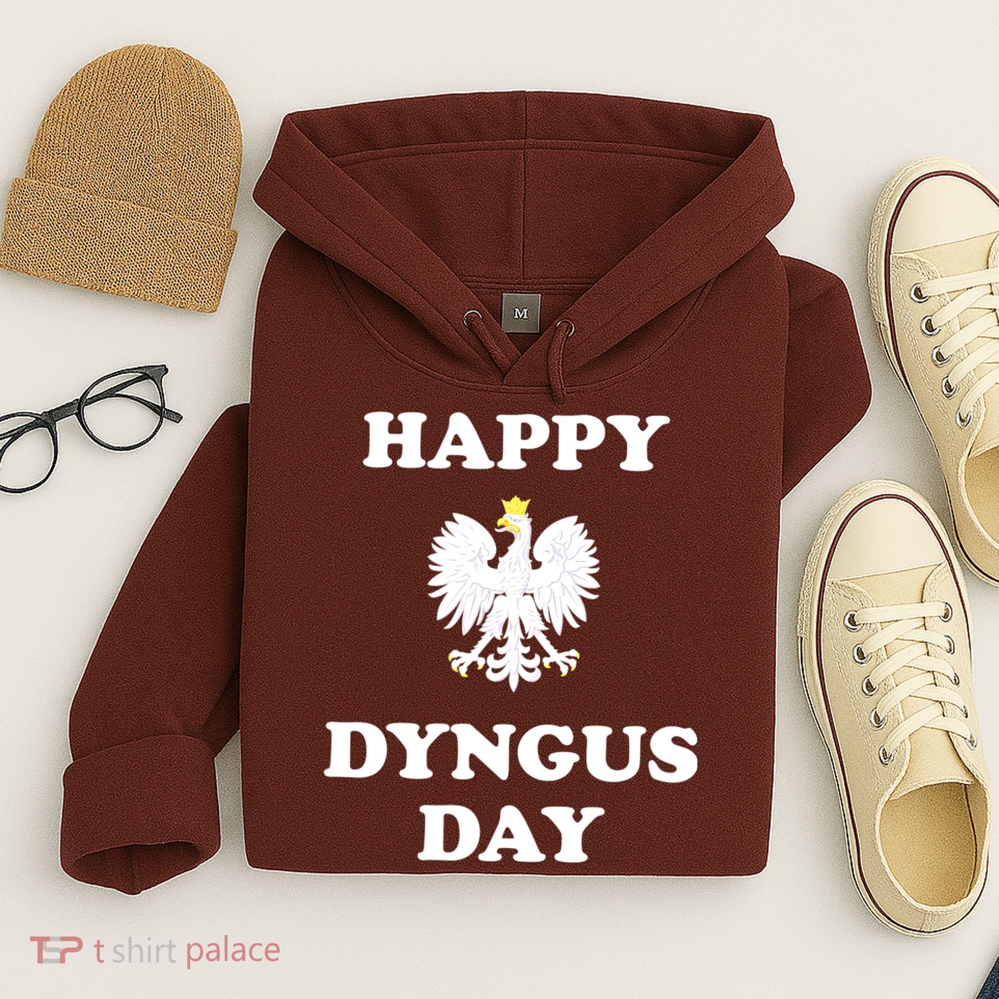 Happy Dyngus Day Polska Polish White Eagle Hoodie