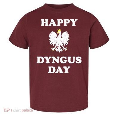 Happy Dyngus Day Polska Polish White Eagle Toddler T-Shirt
