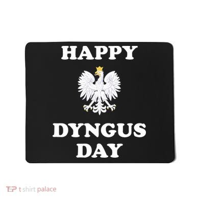 Happy Dyngus Day Polska Polish White Eagle Mousepad