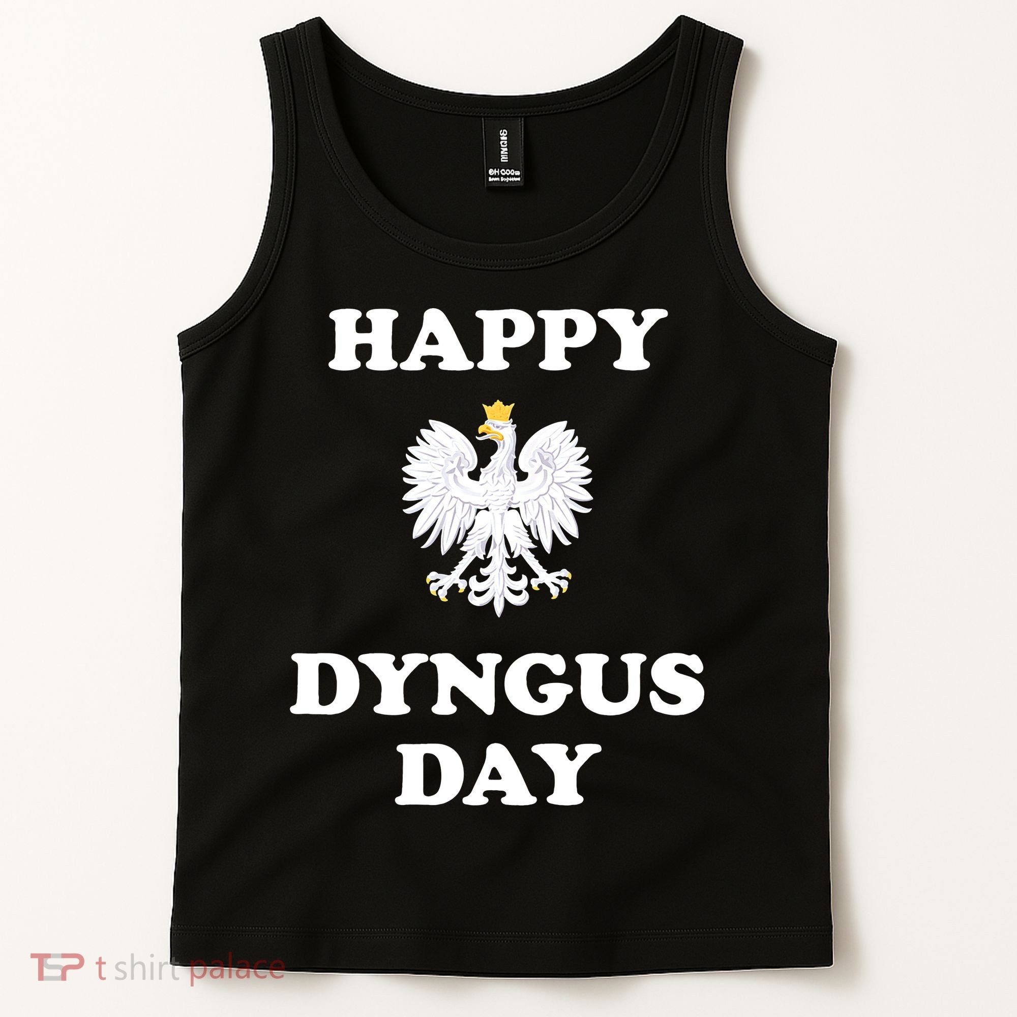 Happy Dyngus Day Polska Polish White Eagle Tank Top