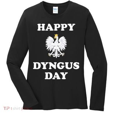 Happy Dyngus Day Polska Polish White Eagle Women's Long Sleeve Shirt