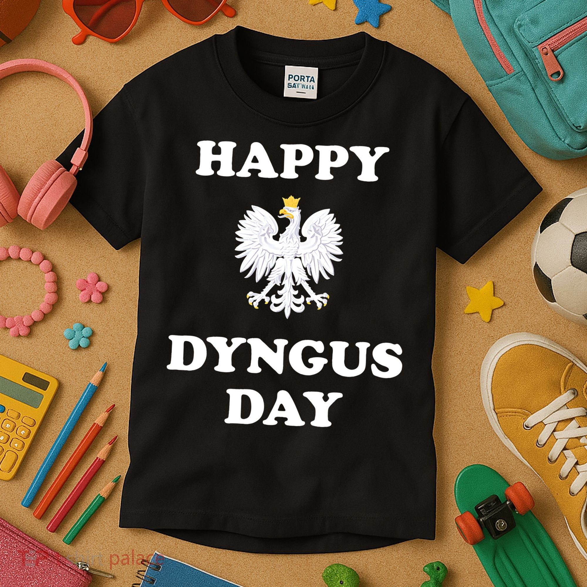 Happy Dyngus Day Polska Polish White Eagle Kids T-Shirt
