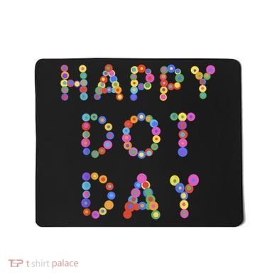 Happy Dot Day Colorful Polka Dots Mousepad