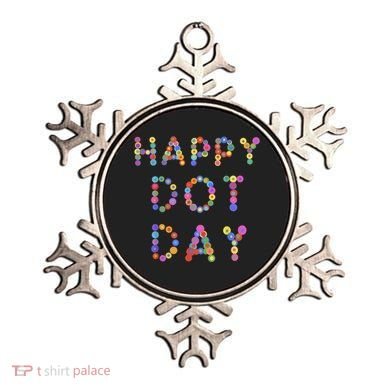 Happy Dot Day Colorful Polka Dots Ornament