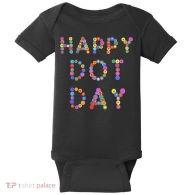 Happy Dot Day Colorful Polka Dots Baby Bodysuit