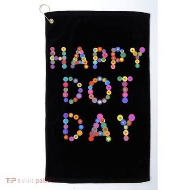 Happy Dot Day Colorful Polka Dots Golf Towel