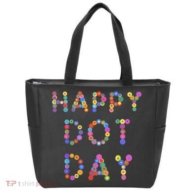 Happy Dot Day Colorful Polka Dots Tote Bag