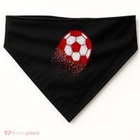 Happy Dot Day Ball With Polka Dots Funny Soccer Gift USA-Made Doggie Bandana thumb 0