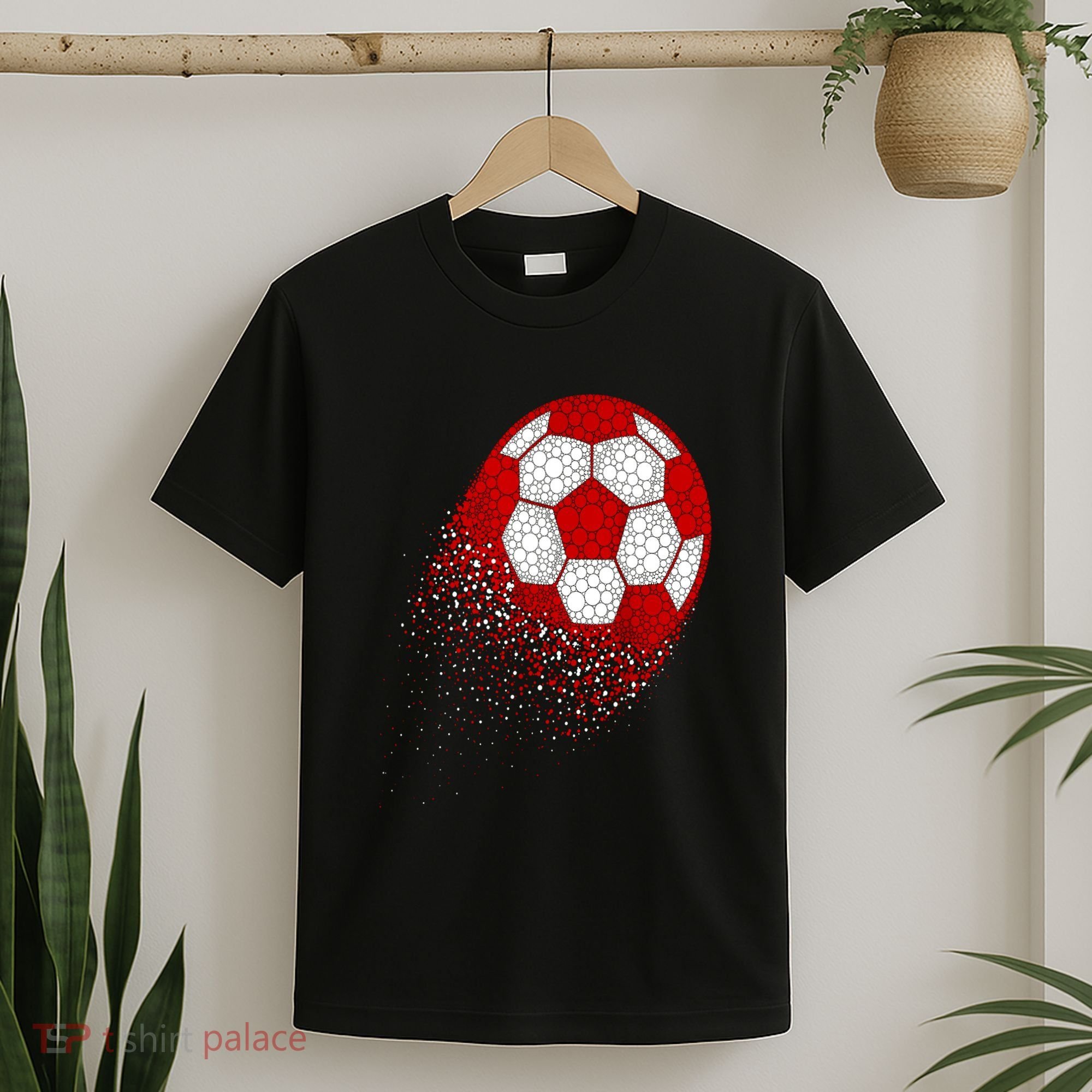 Happy Dot Day Ball With Polka Dots Funny Soccer Gift T-Shirt