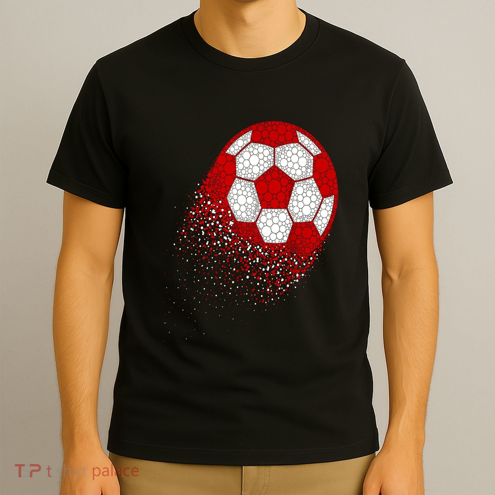 Happy Dot Day Ball With Polka Dots Funny Soccer Gift T-Shirt