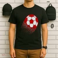 Happy Dot Day Ball With Polka Dots Funny Soccer Gift T-Shirt thumb 6
