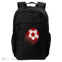 Happy Dot Day Ball With Polka Dots Funny Soccer Gift Backpack thumb 0