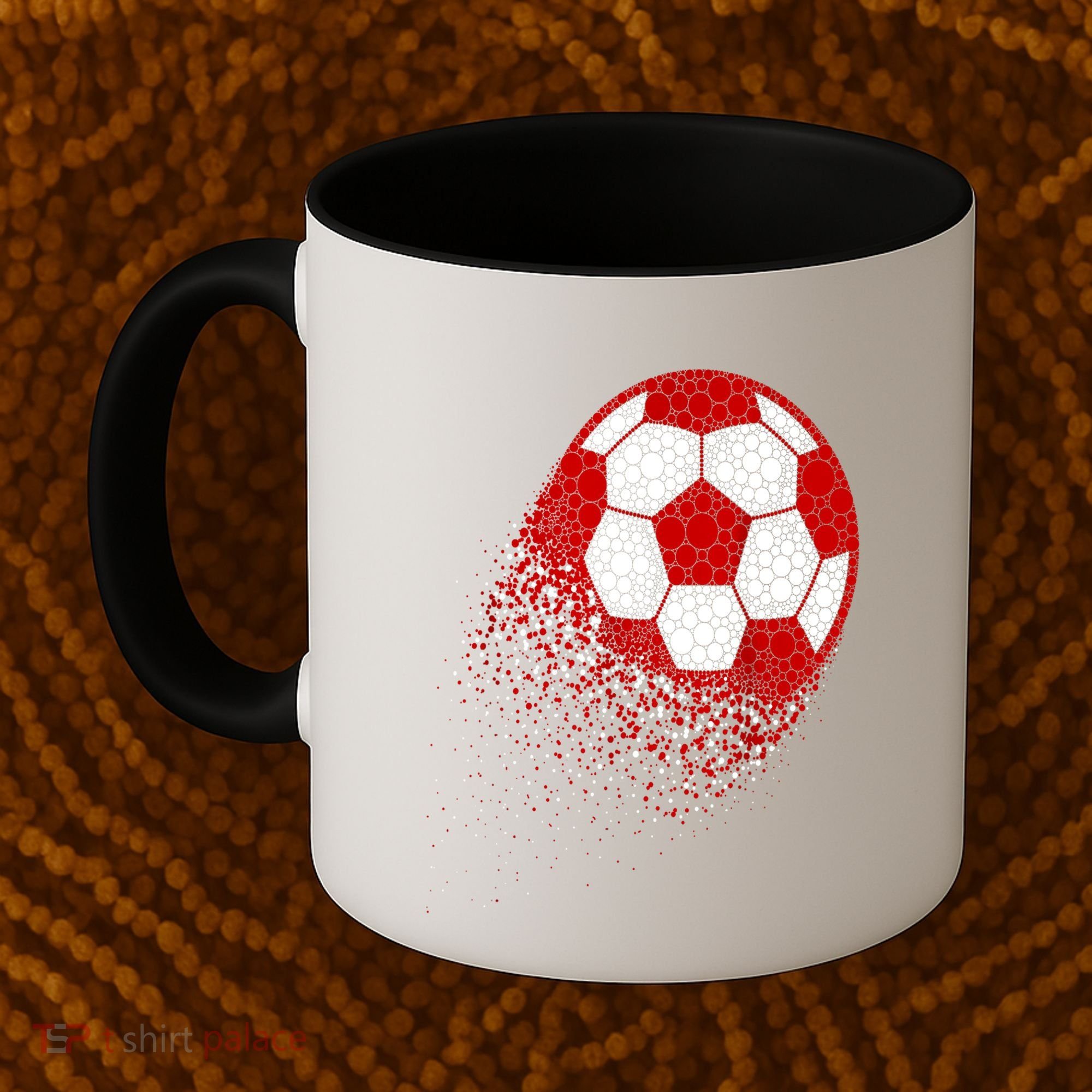 Happy Dot Day Ball With Polka Dots Funny Soccer Gift Coffee Mug