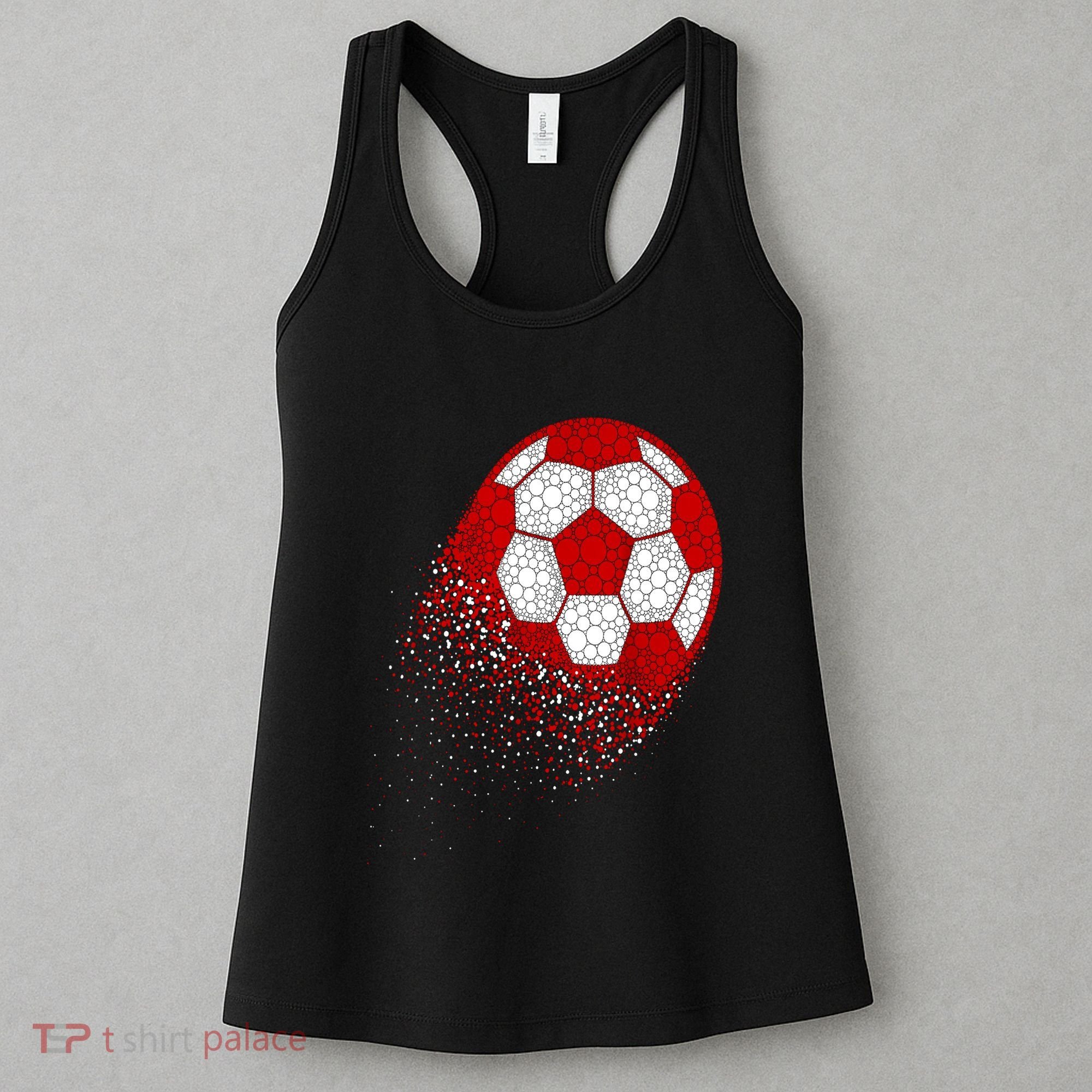 Happy Dot Day Ball With Polka Dots Funny Soccer Gift Women's Tank Top