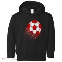 Happy Dot Day Ball With Polka Dots Funny Soccer Gift Toddler Hoodie thumb 0