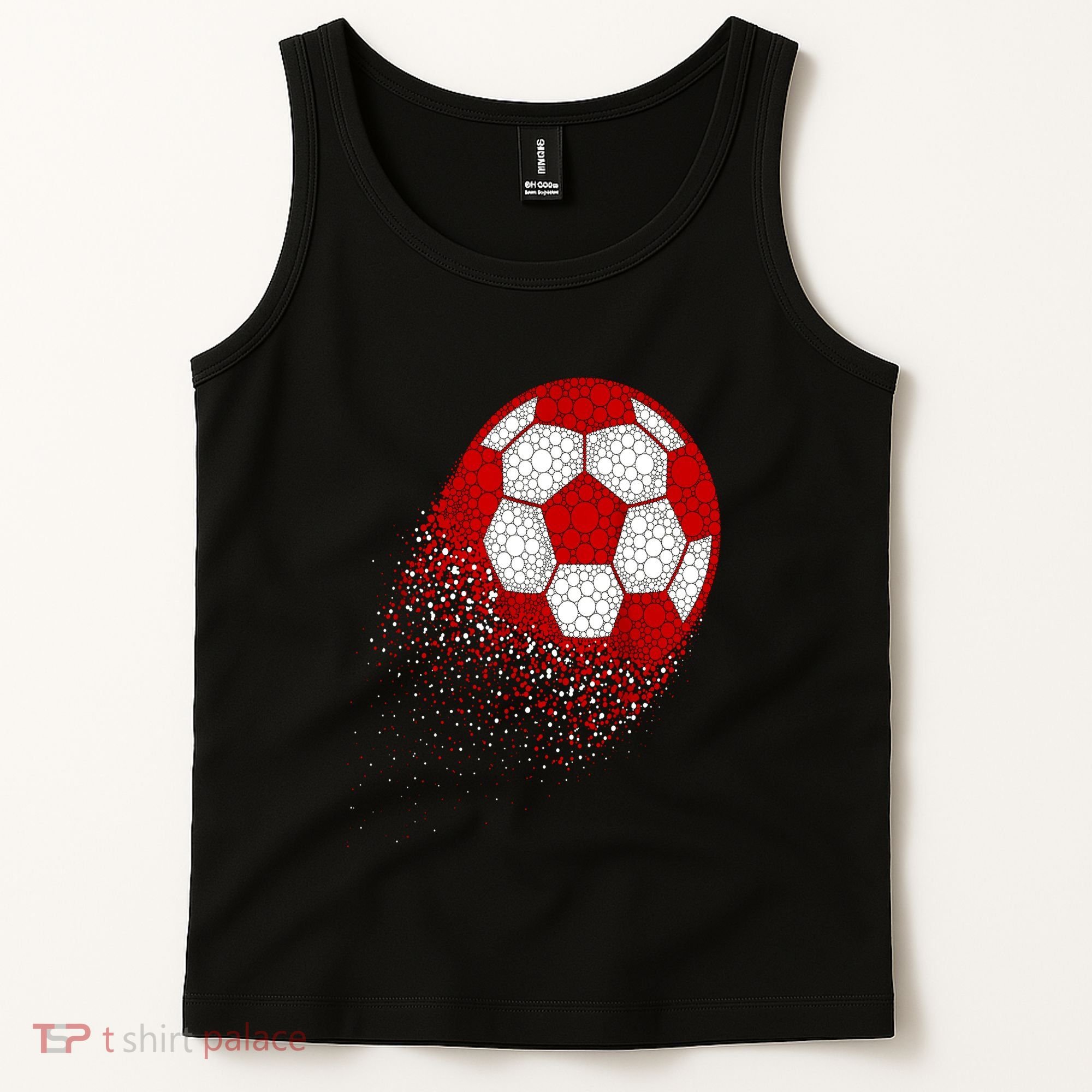 Happy Dot Day Ball With Polka Dots Funny Soccer Gift Tank Top