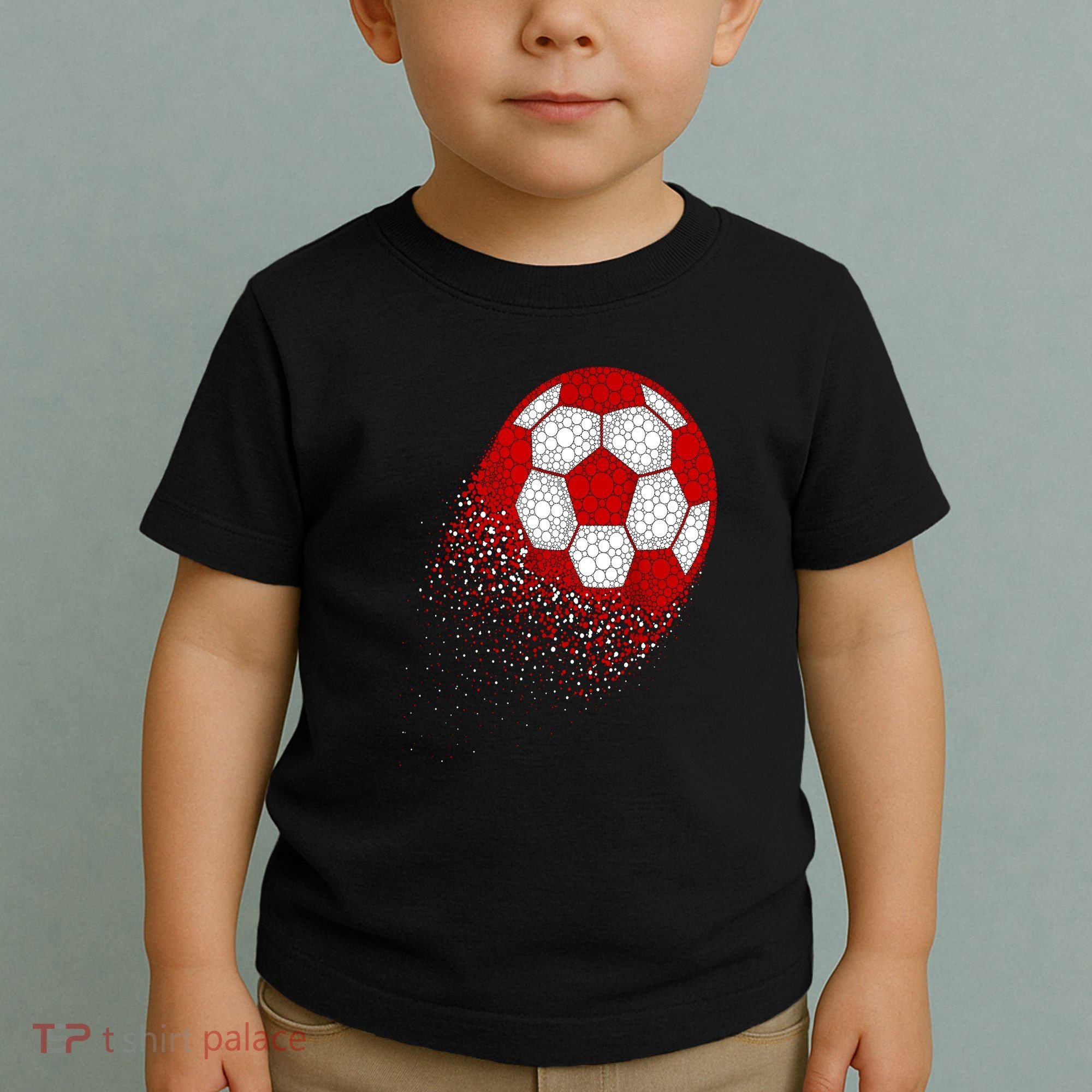 Happy Dot Day Ball With Polka Dots Funny Soccer Gift Toddler T-Shirt