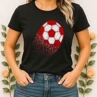 Happy Dot Day Ball With Polka Dots Funny Soccer Gift Women's T-Shirt thumb 2