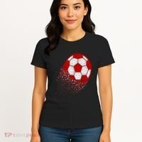 Happy Dot Day Ball With Polka Dots Funny Soccer Gift Women's T-Shirt thumb 4