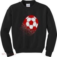 Happy Dot Day Ball With Polka Dots Funny Soccer Gift Kids Sweatshirt thumb 0