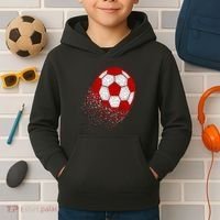Happy Dot Day Ball With Polka Dots Funny Soccer Gift Kids Hoodie thumb 2