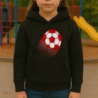 Happy Dot Day Ball With Polka Dots Funny Soccer Gift Kids Hoodie thumb 3