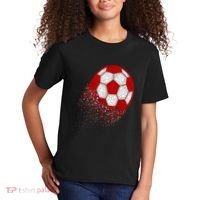 Happy Dot Day Ball With Polka Dots Funny Soccer Gift Kids T-Shirt thumb 2