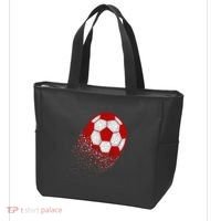 Happy Dot Day Ball With Polka Dots Funny Soccer Gift Tote Bag thumb 3