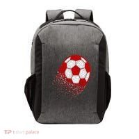 Happy Dot Day Ball With Polka Dots Funny Soccer Gift Vector Backpack thumb 0