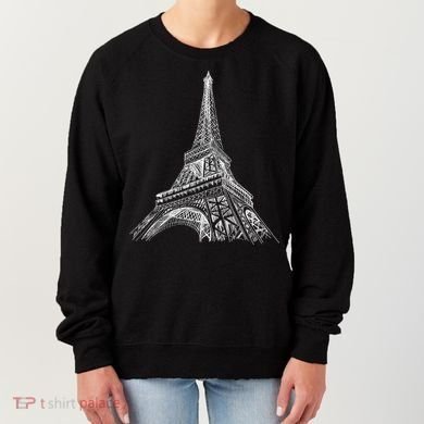 Hand Drawn Eiffel Tower Women's Sweatshirt