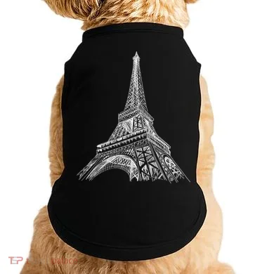 Hand Drawn Eiffel Tower Doggie Tank