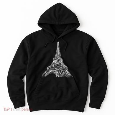 Hand Drawn Eiffel Tower Hoodie