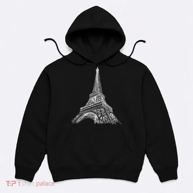 Hand Drawn Eiffel Tower Hoodie