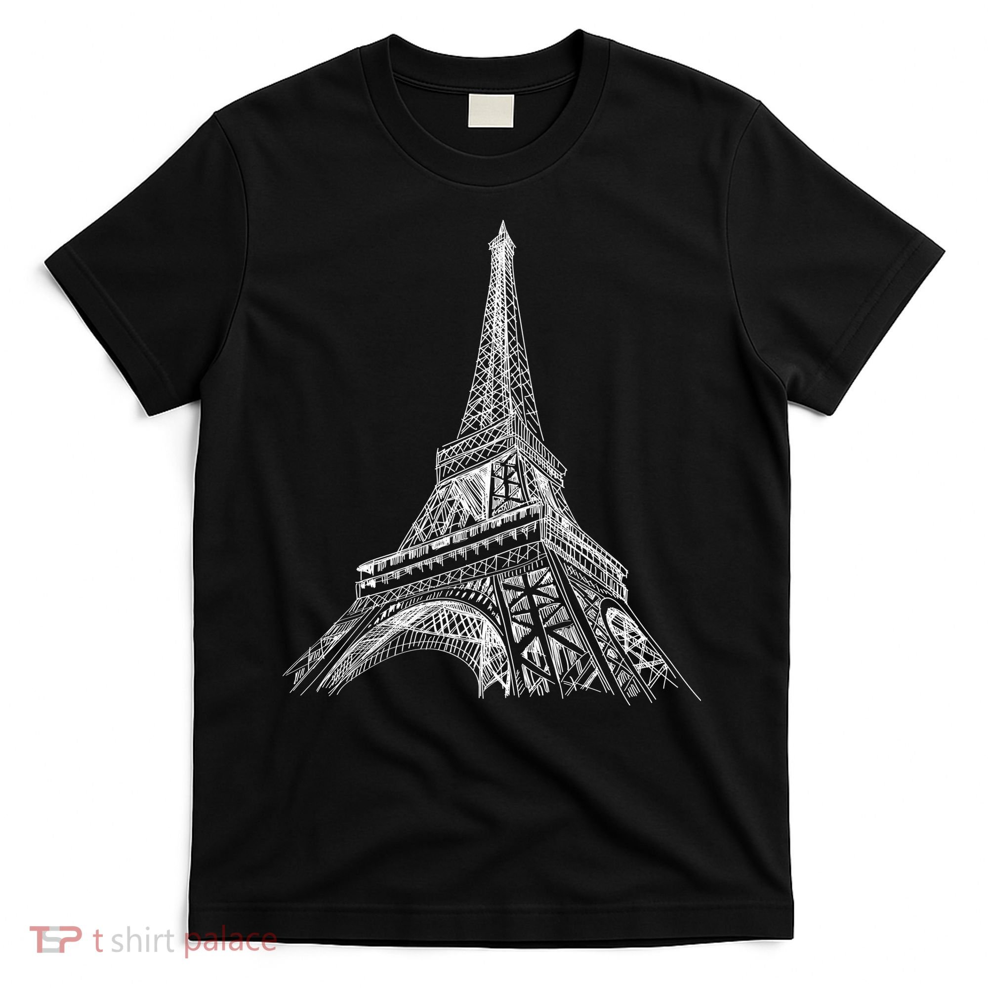 Hand Drawn Eiffel Tower T-Shirt