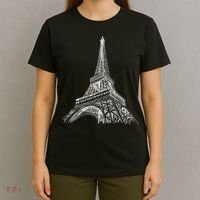 Hand Drawn Eiffel Tower T-Shirt thumb 4