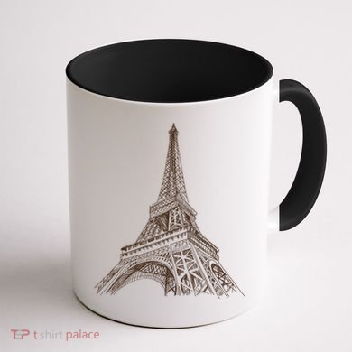 Hand Drawn Eiffel Tower Coffee Mug back