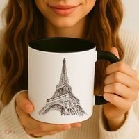 Hand Drawn Eiffel Tower Coffee Mug thumb 3