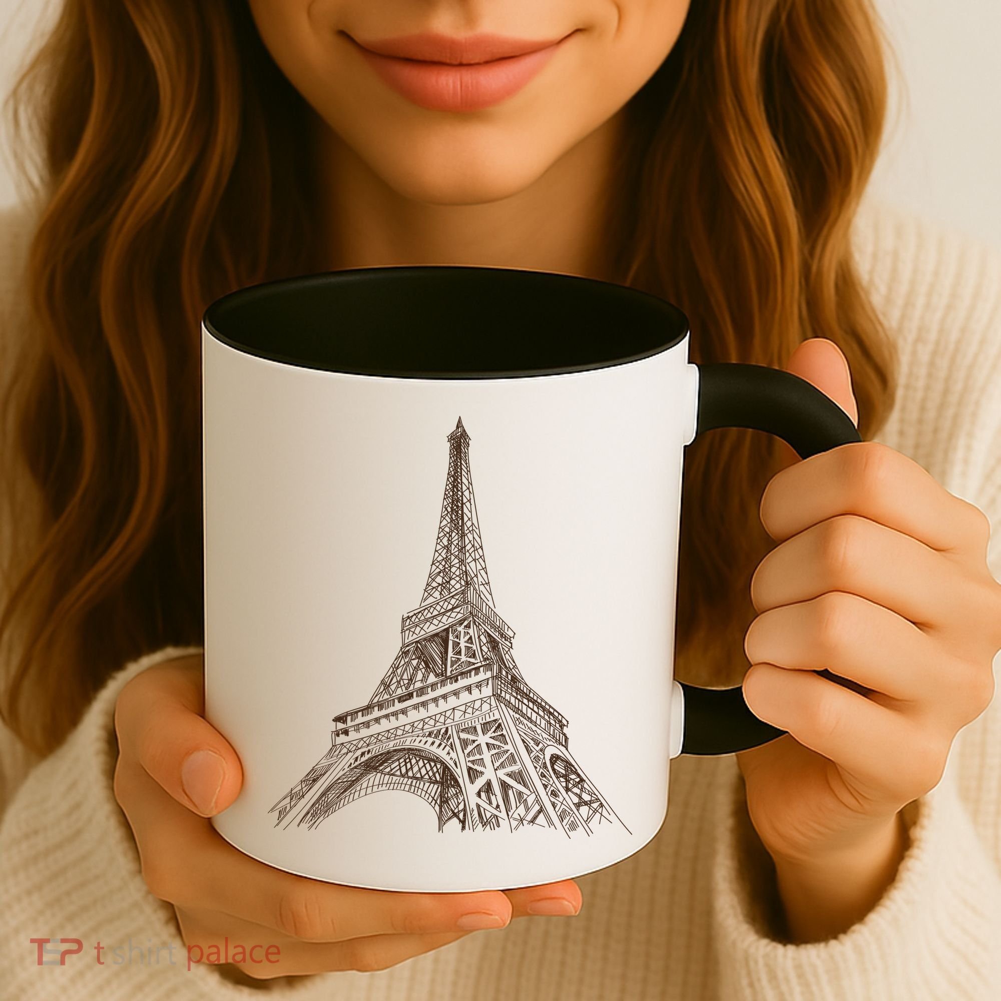 Hand Drawn Eiffel Tower Coffee Mug