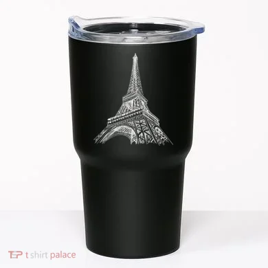 Hand Drawn Eiffel Tower Tumbler