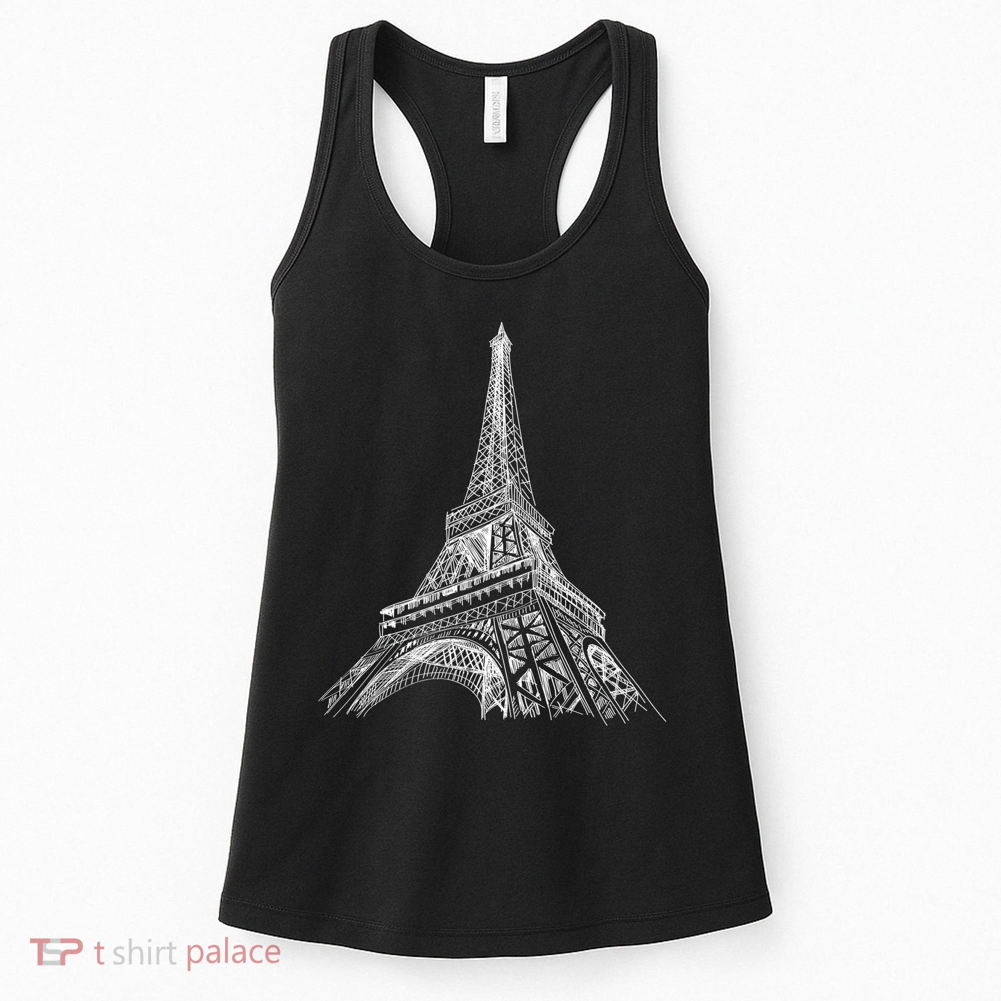 Hand Drawn Eiffel Tower Women's Tank Top