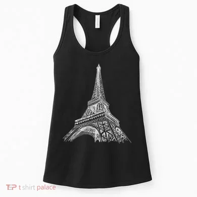 Hand Drawn Eiffel Tower Women's Tank Top