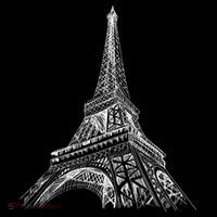 Hand Drawn Eiffel Tower Women's Tank Top thumb 5